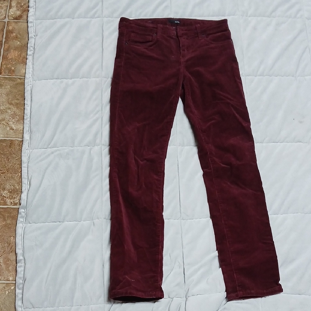 Edyson Straight Leg Corduroy Deep Burgundy Size 27